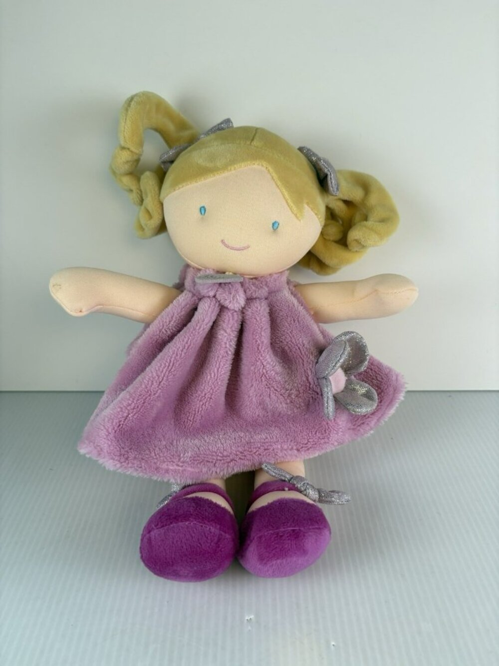 Jolijou Paris Demoiselle Pretty Rose Plush Doll DC3132 12" Blonde Purple Dress